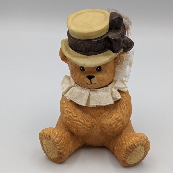 Vintage Chapeau Noelle by Lucy Rigg Debra Bear with Mini Top Hat Limited Edition - Picture 1 of 10